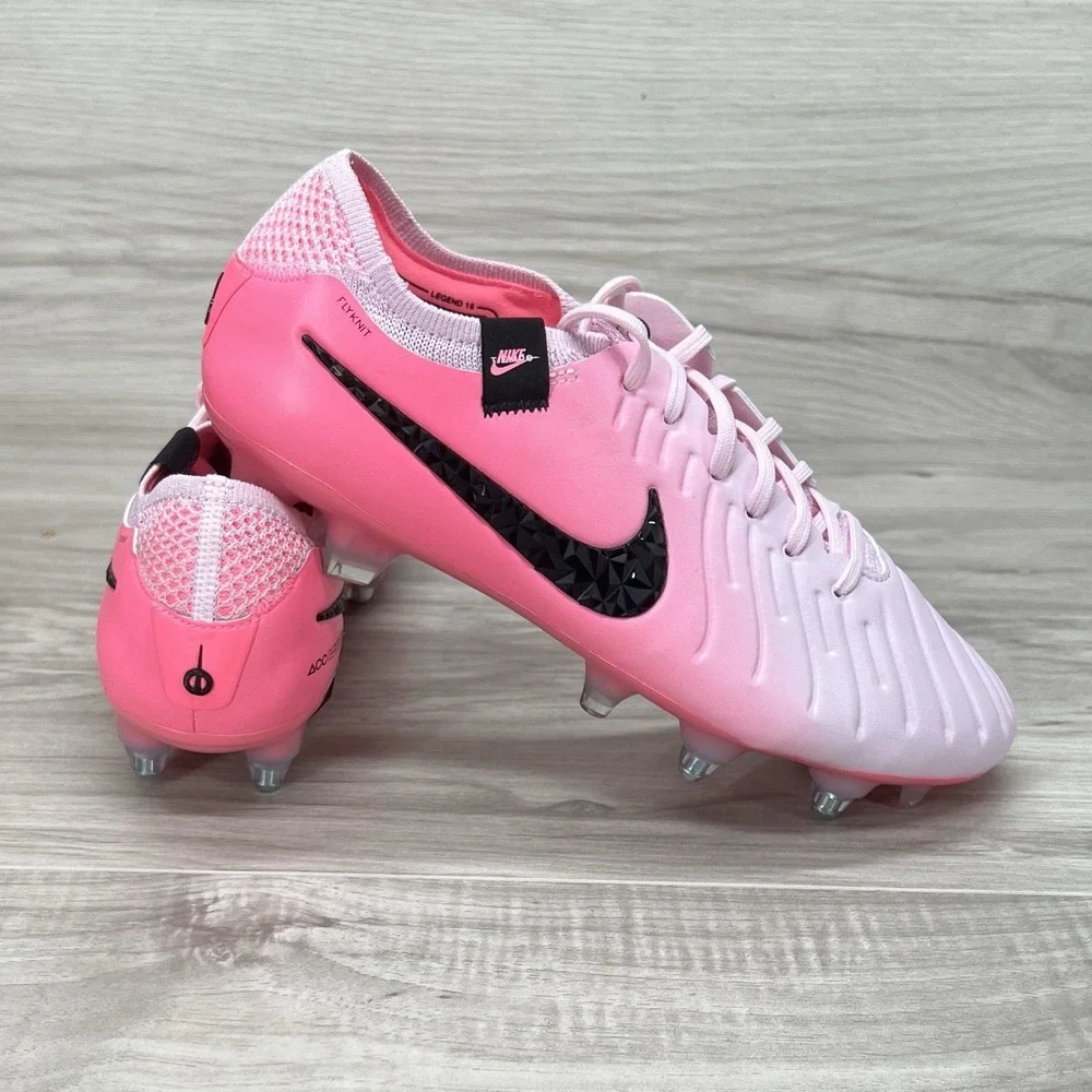 Nike Legend 10 Elite SG Pro ACC Pink FN7277-601 Soccer Cleats Men 6 Wmns 7.5 New